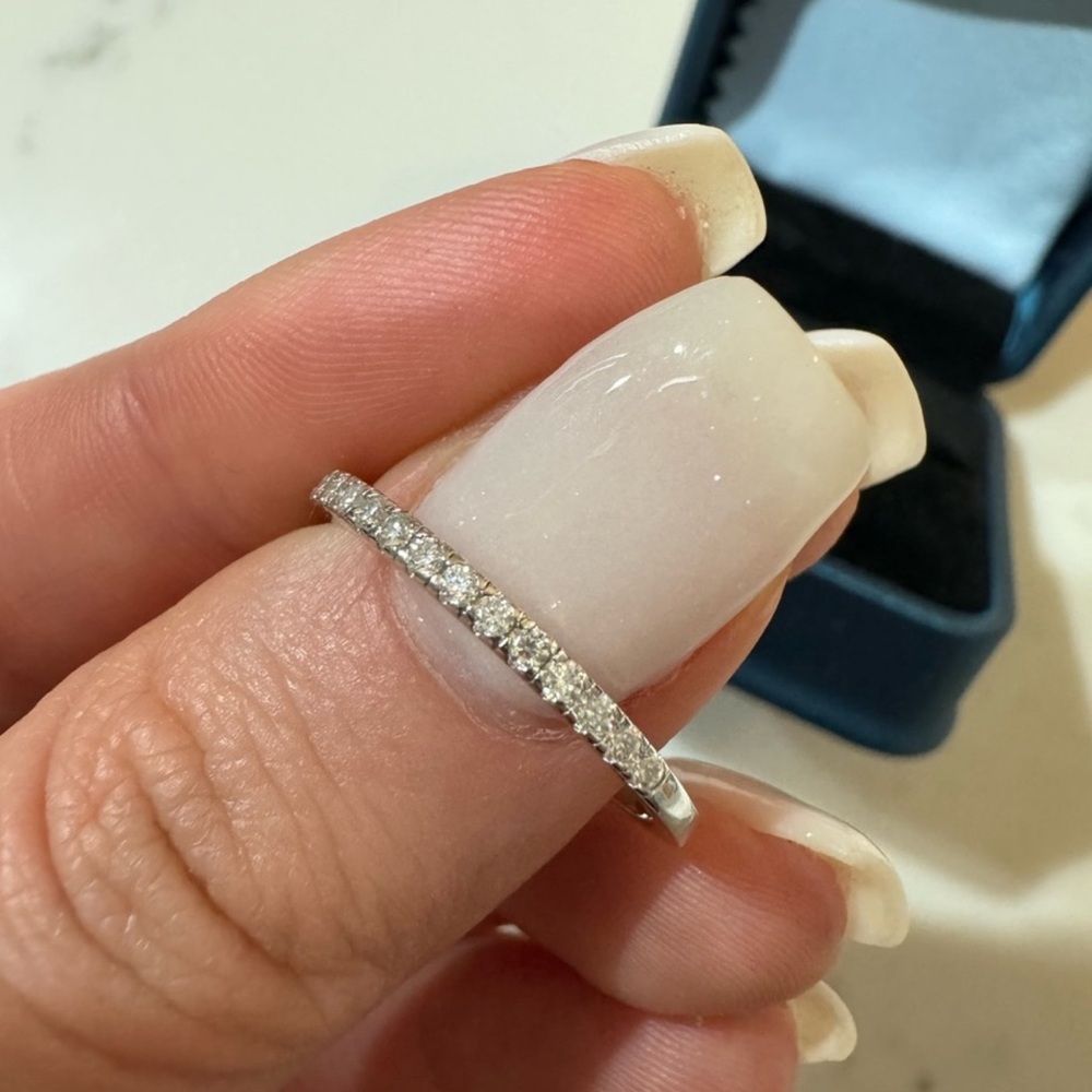 Moissanite Band .03ct D VVS1 - Picture 4 of 15